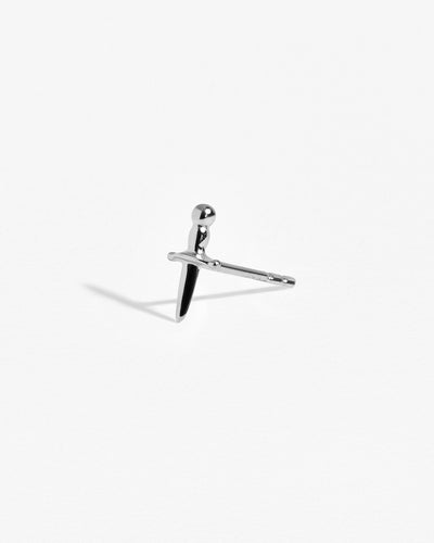 Tessa Sword Stud Earrings - 925 Silver OxidePairankorBackUpItemsLunai Jewelry