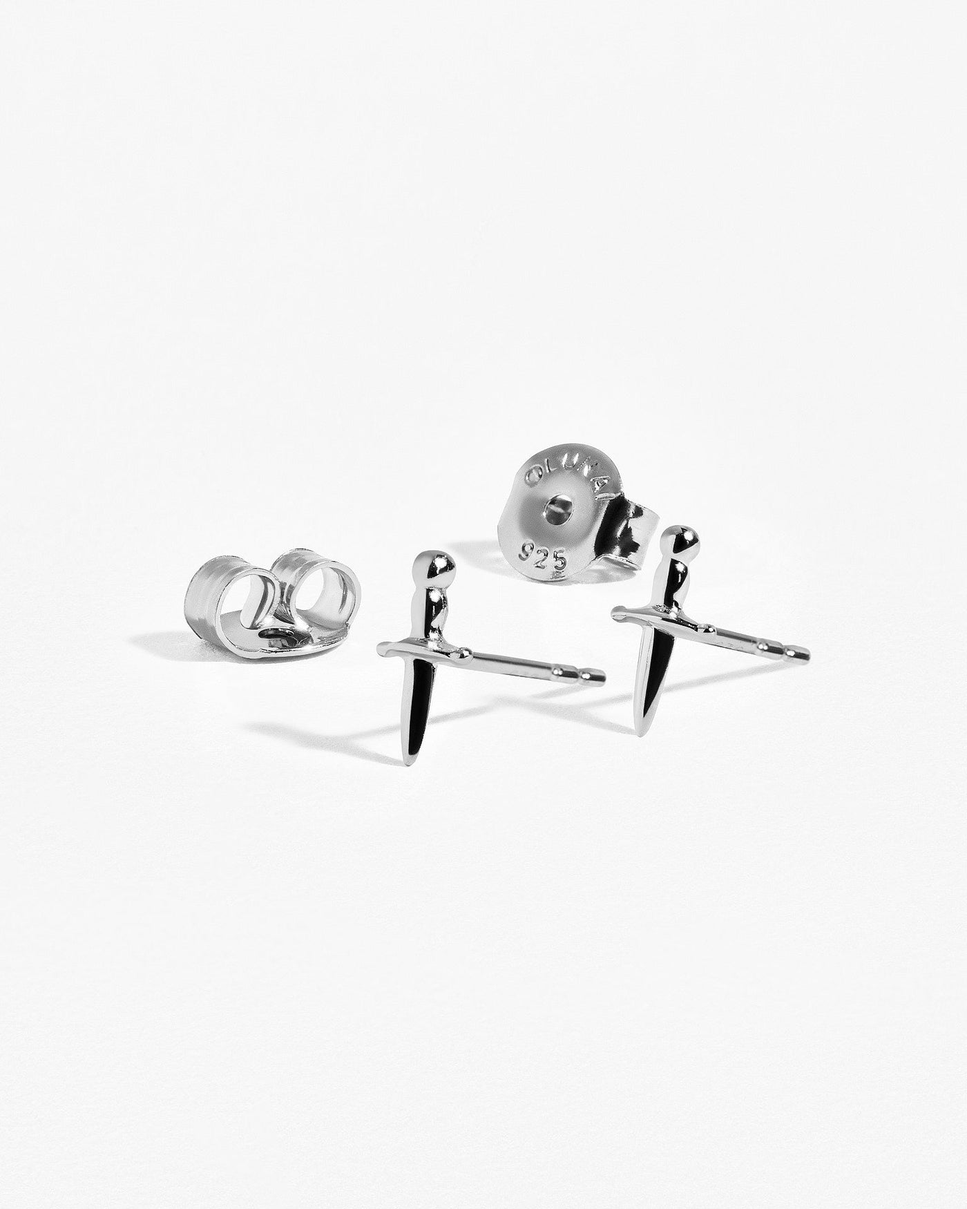 Tessa Sword Stud Earrings - 925 Sterling SilverPairankorBackUpItemsLunai Jewelry