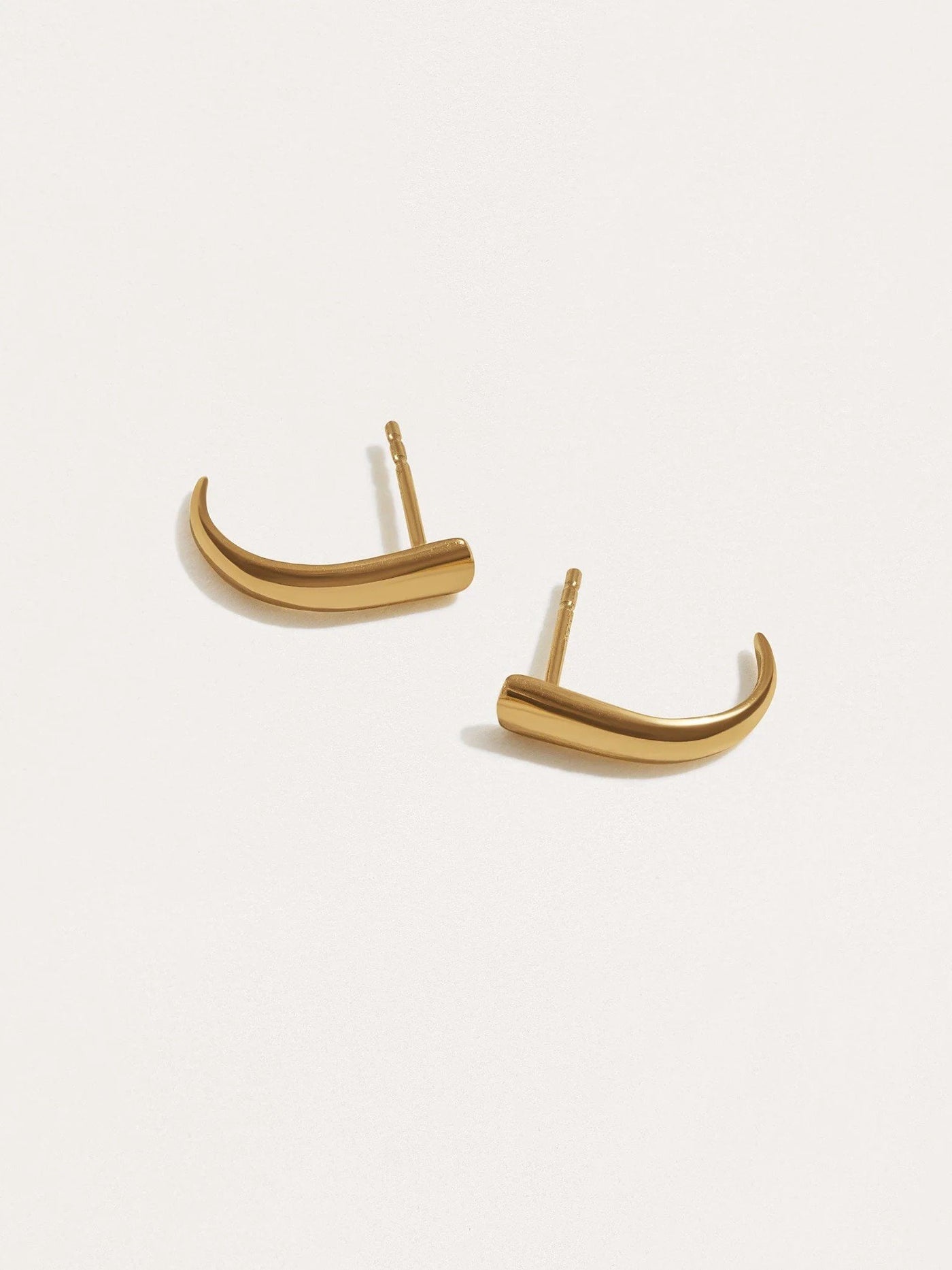 Tusk Stud Earring - 24K Gold PlatedBackUpItemsBridesmaid GiftLunai Jewelry