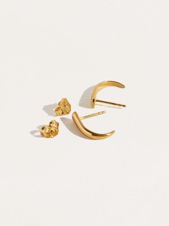 Tusk Stud Earring - 24K Gold PlatedBackUpItemsBridesmaid GiftLunai Jewelry