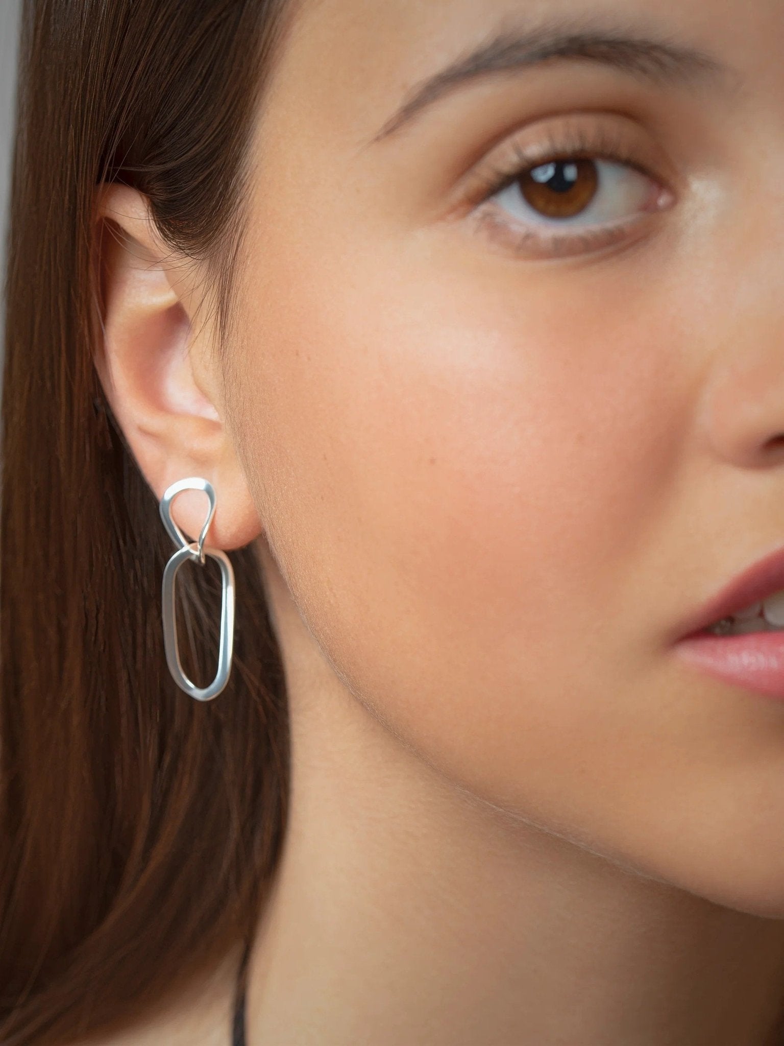 Vermilia Gold Link Earrings - 24K Gold Platedcable link EarringsChain Drop EarringsLunai Jewelry