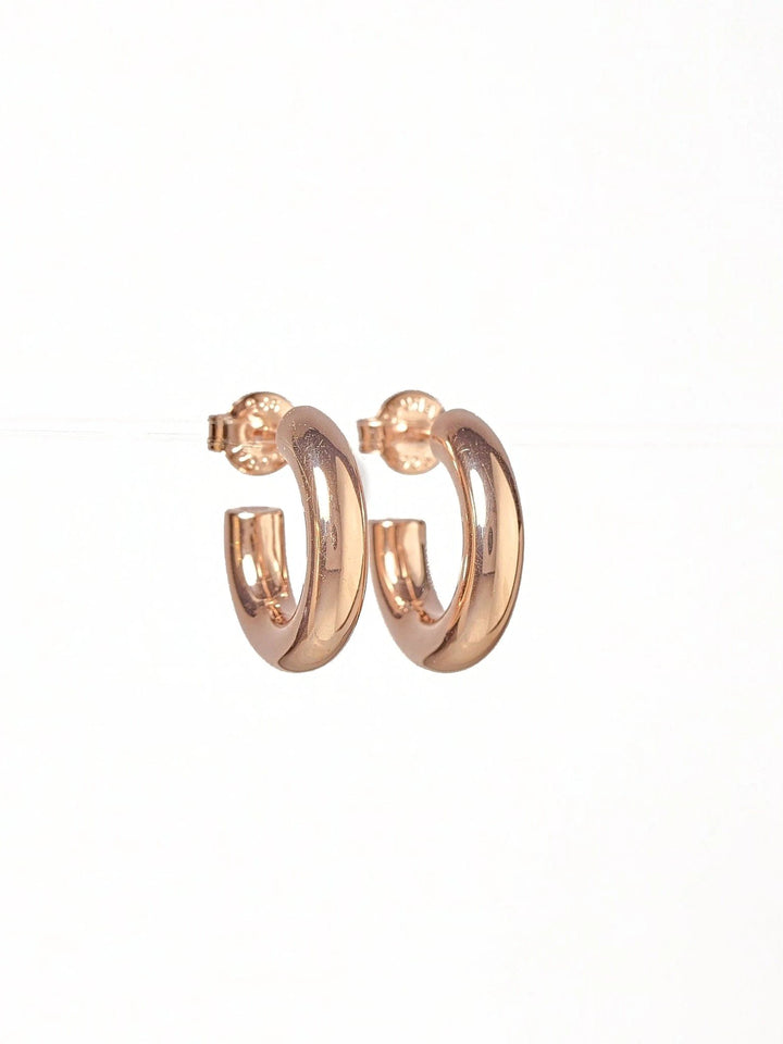 Vero Hoop Earrings - 18K Rose Gold PlatedBackUpItemsBest Friend GiftLunai Jewelry