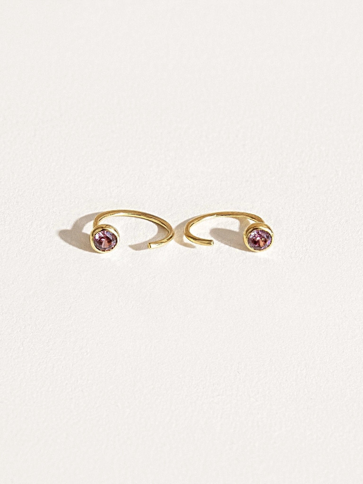Vivra Hoop Earrings - 24K Gold PlatedBackUpItemsBirthstone EarringsLunai Jewelry
