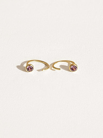 Vivra Hoop Earrings - 24K Gold PlatedBackUpItemsBirthstone EarringsLunai Jewelry