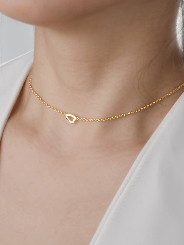 Zunilda Charm Ckoker - 24K Gold PlatedAdjustable NecklaceAnniversary GiftLunai Jewelry